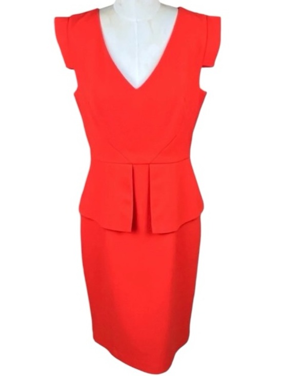 Black Halo Dresses & Skirts - Black Halo Keyton Peplum Dress Orange Blossom 4